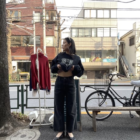 [USED] ブラック デニム ペインター パンツ