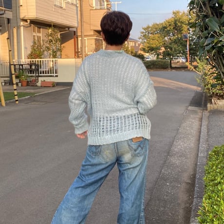 [USED] モヘアPUNKニット💙