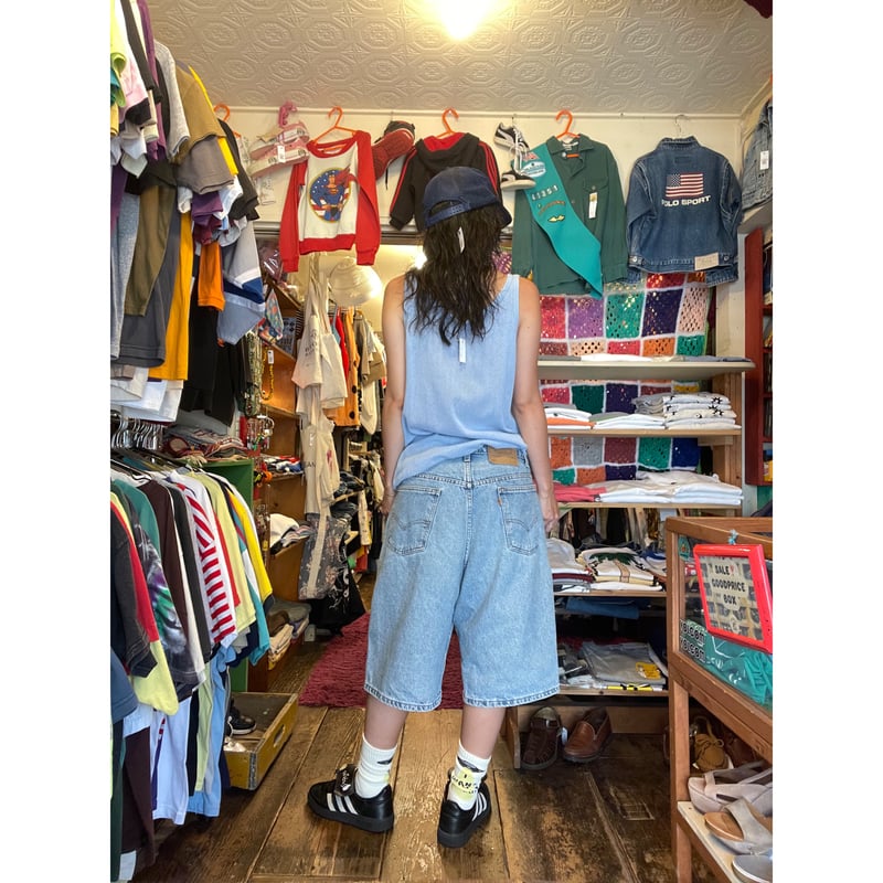 SUKALA 青系メッシュタンクトップ タイダイ風 USED] SKY BLUE メッシュタンク | garden730