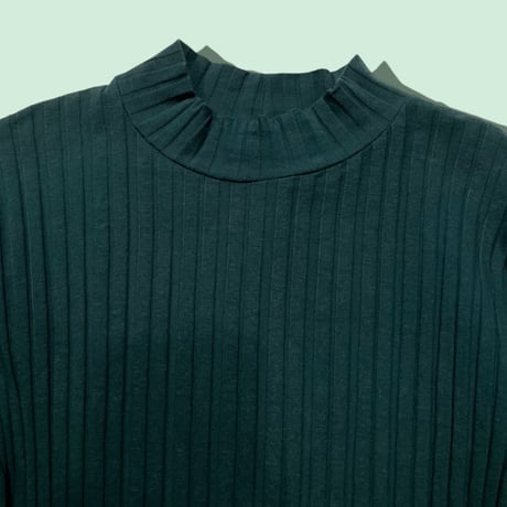 [USED] GREEN 💚 リブワンピース
