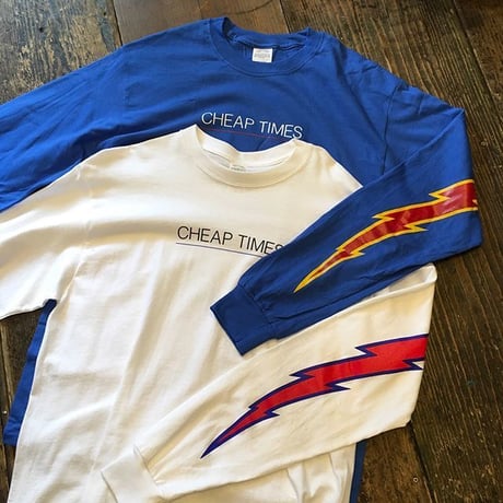 [CHEAP TIME$]  袖ロゴ ロンTee -ELINA