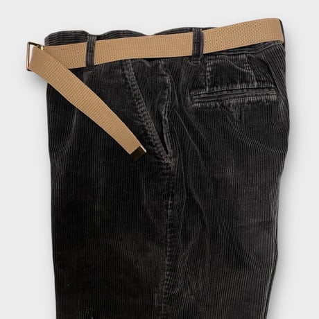 [USED] 太畝コーデュロイ PANTS  "紐入れ DARK GREY"