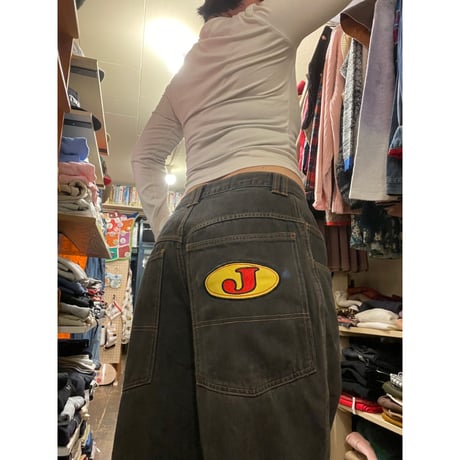 [USED] 90's バギー BLACK DENIM  "J"
