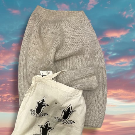 [USED]good ivory モヘア ラグラン KNIT 🥣♡