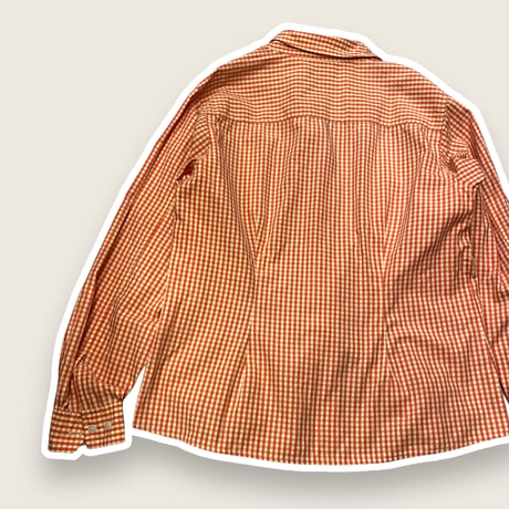 [USED] WOMENS L.L.Bean 開襟ギンガムチェックシャツ