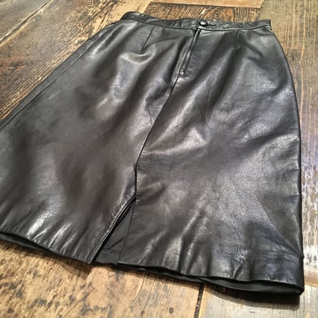 [USED] REAL Leather ミディアムタイトスカート