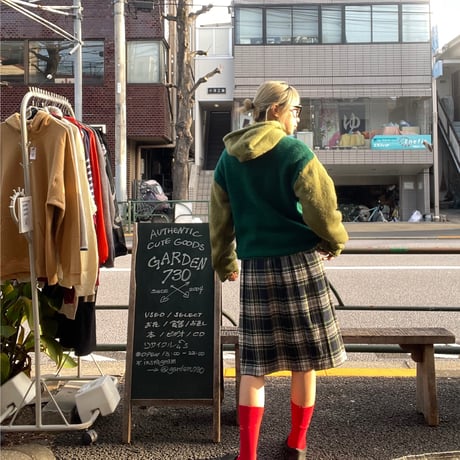 [USED]Green knit outer♻️♥️