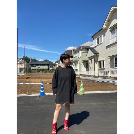 [USED]  BLK  cutoff DENIM SHIRTS