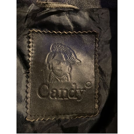 [USED] ブラックレザーデザインJKT