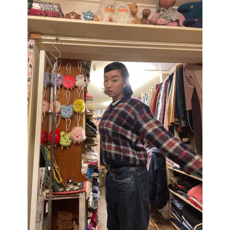[USED]”Northern Reflections”チェックKNIT