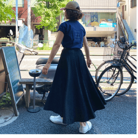 [USED] BLACK サーキュラースカート