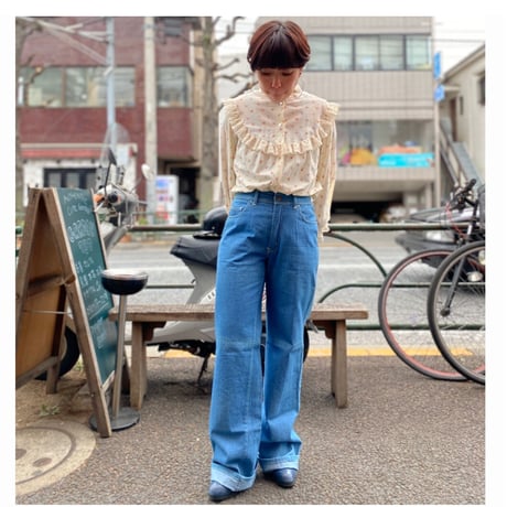 [USED] 80's フレアデニム CUTE ステッチ♡