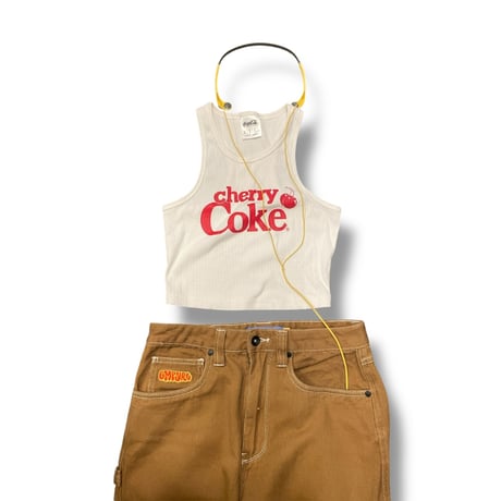 [USED] チェリーコーク🍒 リブ TANKTOP