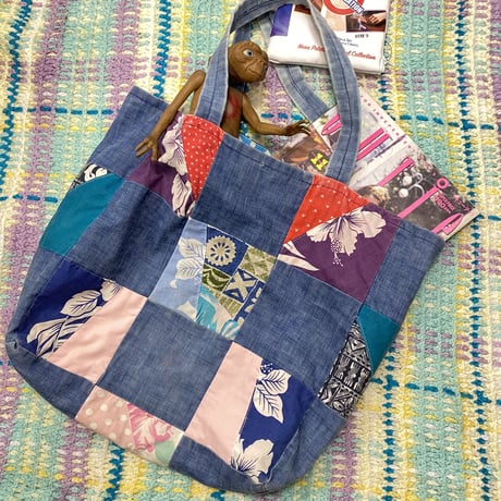 [USED] HAND MADE🪡パッチワーク トート