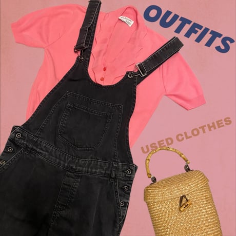 [USED]BLACK DENIM オーバーオール