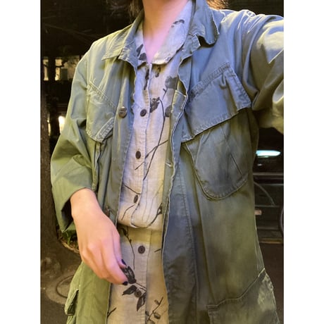 [USED] リネンGREENワンピース