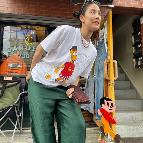 [USED] Green 光沢 イージー pants