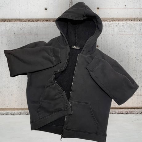 [USED]A.P.C. BLACK ZIP PARKA