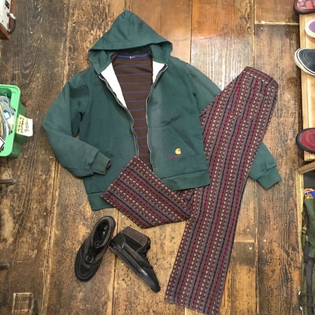 [USED] BROWN×BLUE ボーダーサーマル