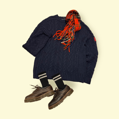 [USED] "Abercrombie&Fitch" ケーブルニット