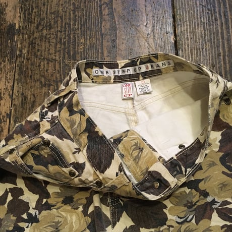 [USED] しぶい花柄 DENIM Shorts