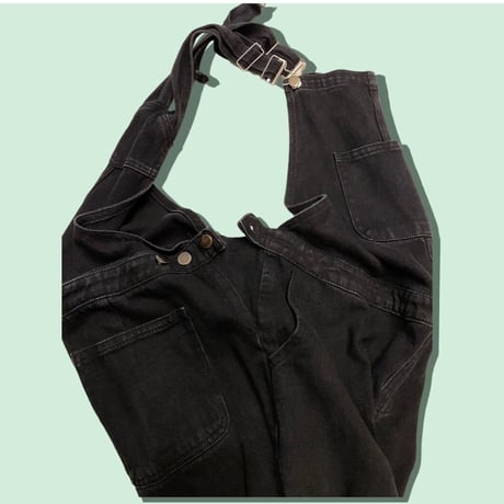 [USED]   boohoo OVERALL BLACK 🖤