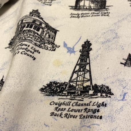 [USED] "Lighthouse" 総柄SWEAT💡