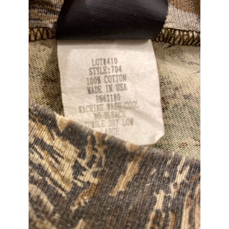 [USED] 90's リアルTREE CAMO Hi-Neck ロンTee