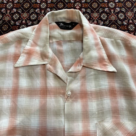 [USED]  vintage OPENカラー CHECKシャツ / PINK