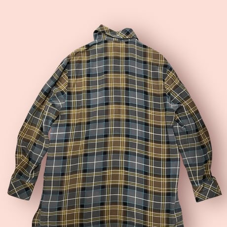 [USED] SILK チェックシャツ