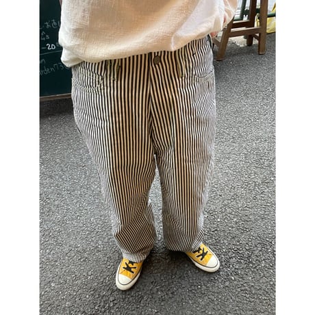 [USED] ”WESTOVERALLS"ストライプDENIM PANTS
