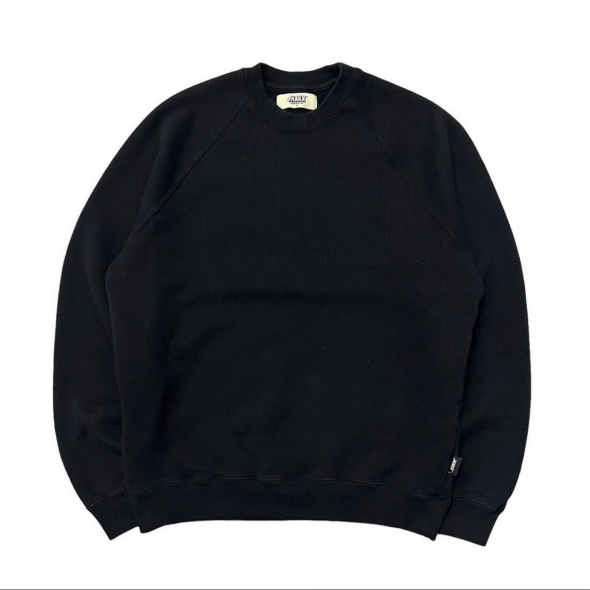 Original Fabric Basic Crew Neck Sweat 黒 JHAKX] JHAKX “Original