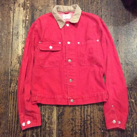 [USED] 90's  Ralph Lauren DENIM JKT RED!!!!