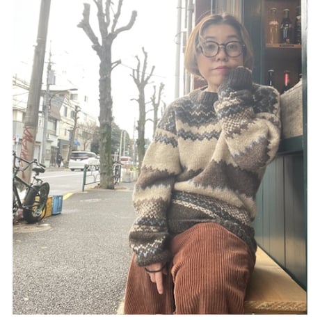 [USED]  ノルディック柄 KNIT