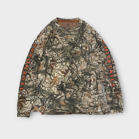 [USED] 袖プリ RealTree CAMO ロンTee