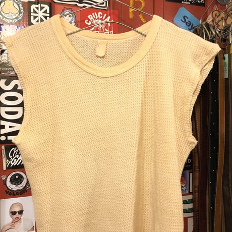 [USED] BEIGE ノースリーブ サーマル♡
