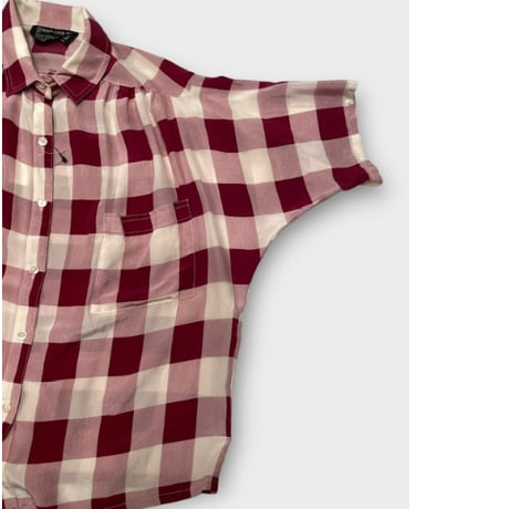 [USED] SILK チェックシャツ