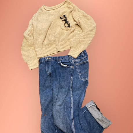 [USED]GAP cottonショート丈ニット