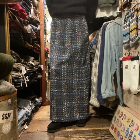 [USED] ツイード ロングスカート