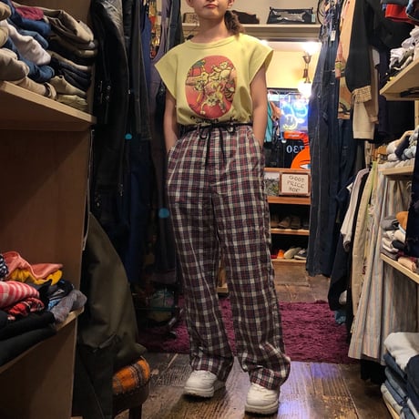 [USED] FARAH チェック柄 イージーパンツ