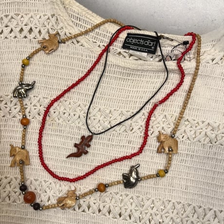 [USED] Africanチャームネックレス