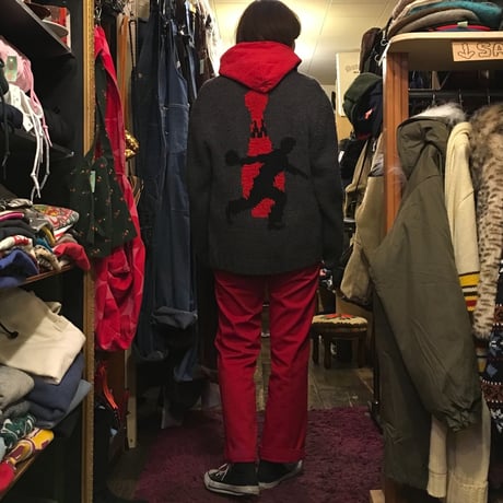 [USED] vintage ボーリング柄🎳⚡️カウチンニット