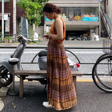 [USED] インド綿ロングスカート