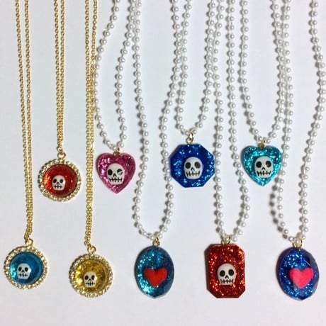 [BENICOTOY] ミニパール 水中花  ネックレス