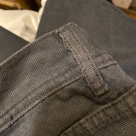 [USED] BLACK denim painter pants W30/L29