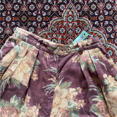 [USED] Lauren  花柄LINEN Shorts