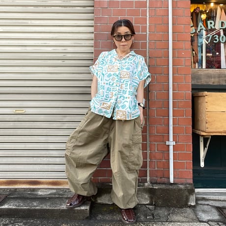 [USED]総柄オープンカラーシャツ♡