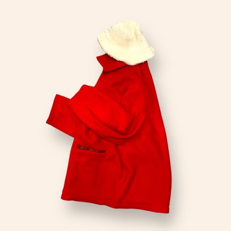 [USED] 真っ赤な❤️ フリース ZIP COAT