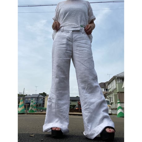 [USED] LINEN フレア PANTS