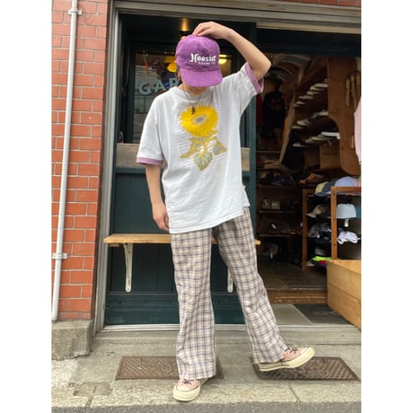 [USED]  重ね着風 "ひまわり" Tee